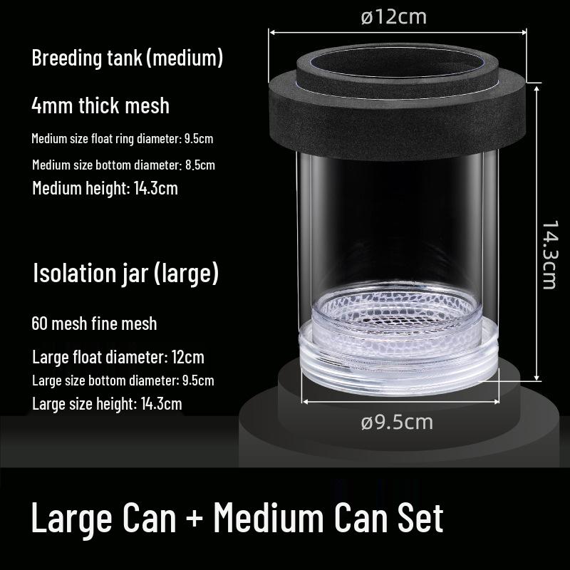 Guppy Breeding Box: Fish Isolation & Hatching Tank for Small Fish Fry & Mother Fish