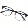 Y2K Style Square Frames Photochromic Eyeglasses for Female  Male Clear Lenses Computer Spectacles Professional Casual Wear