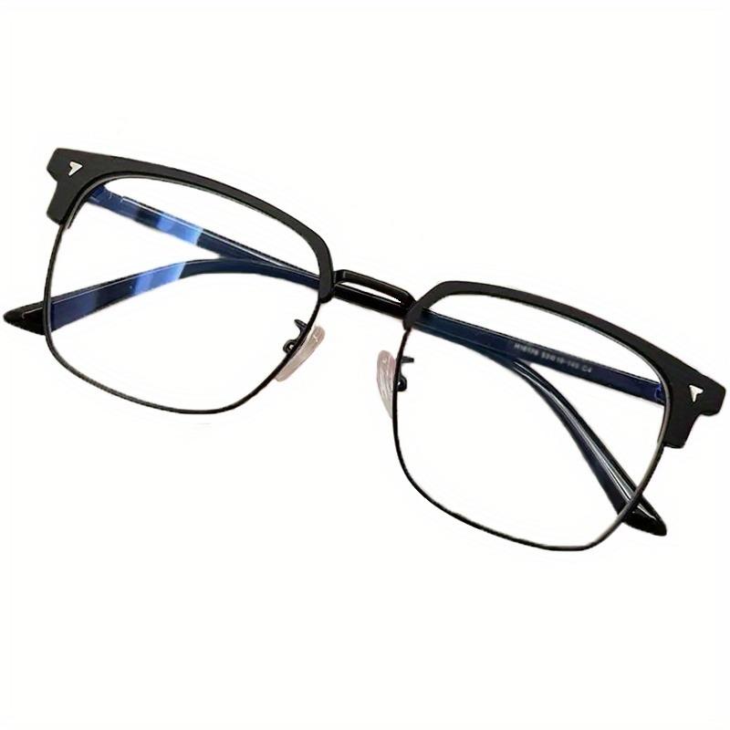 Y2K Style Square Frames Photochromic Eyeglasses for Female  Male Clear Lenses Computer Spectacles Professional Casual Wear