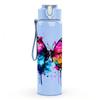1PC Vibrant Watercolor Butterfly Art Print 750ml Color Plastic Sports Water Bottle Leakproof Flip Straw Lid Suitable for Sports Office Home Use
