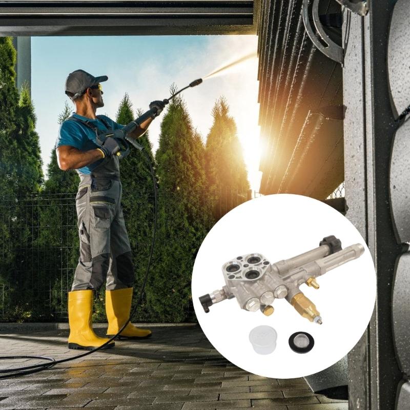 Enkel installation Aluminiumpump Huvudmontering Högt Vattentryck För SMRMW2.2G26 Och Kompatibla Högtryckstvättsystem