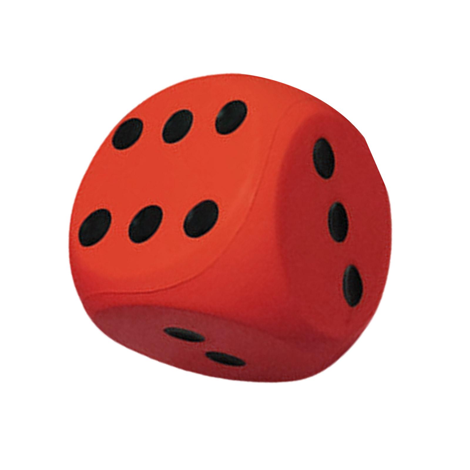 

15cm Soft Sponge Dices For Family Game School Game Educational Dices Toy Indoor Outdoor Foam Dices with Rounded Edges красный