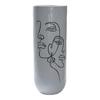 DKD Home Decor-Vase DKD Home Decor Abstract White Resin Modern (35x35x90cm)