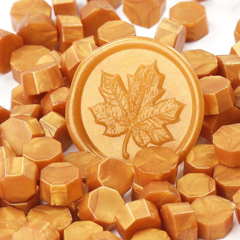200PCS/bag Octagon Sealing Wax Beads Vintage Sealing Stamp Scrapbook Material Wedding Invitation Of Card Envelope Decoration