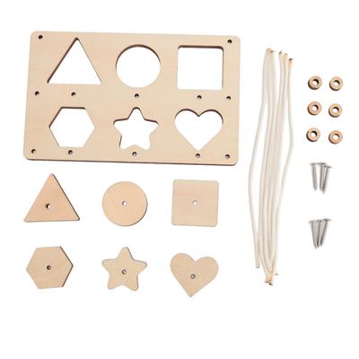 Wooden Shape Puzzles Early Educational Fine Motor Skills Development Shape Peg Puzzle Board for