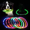 Led Usb collier pour chien chien de compagnie nuit collier de Charge lumineux Led nuit sécurité clignotant lueur chien perte prévention collier accessoire pour animaux de compagnie