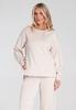 Elegancki Dres Damski - Komplet Bluza I Spodnie - Beżowy M1250 R. M