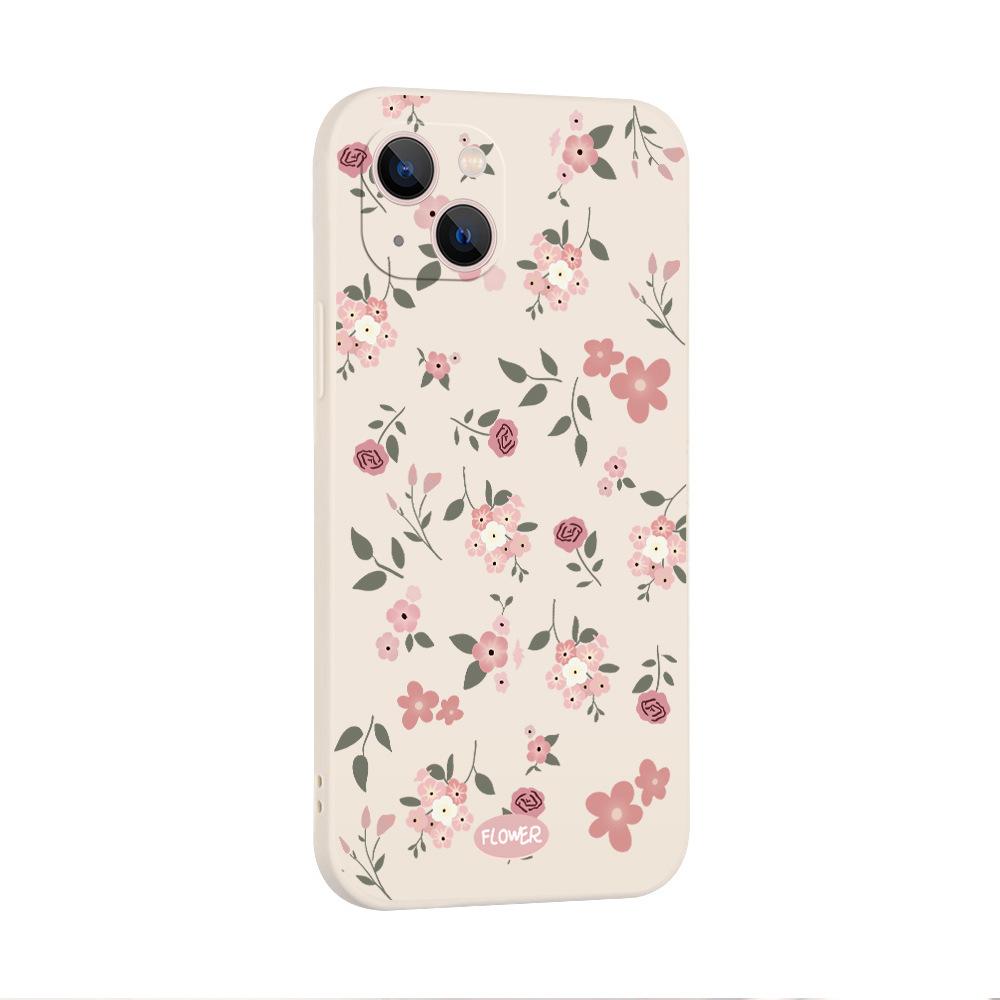 Korean Simple Small Floral Mobile Phone Case Apple 11pro Matte Mobile Phone Case iPhone11pm Anti-drop TPU Soft Case