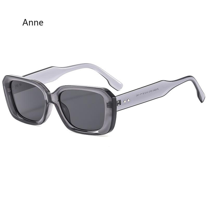 Solid Color Vintage Square Sunglasses for Men Classic Black Eyeglass Women's Fashionable Sun Glasses Lentes De Sol Mujer Gafas