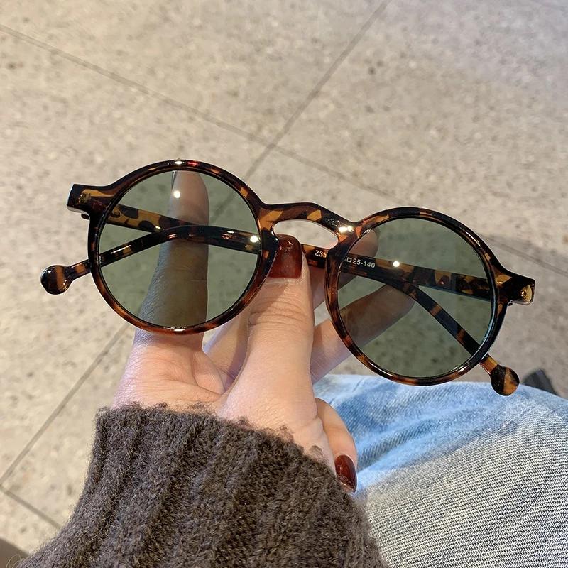 Round Oversized Sunglasses Women Vintage High Quality UV Protection Eyeglasses for Women Men Fashion Lentes De Sol Mujer