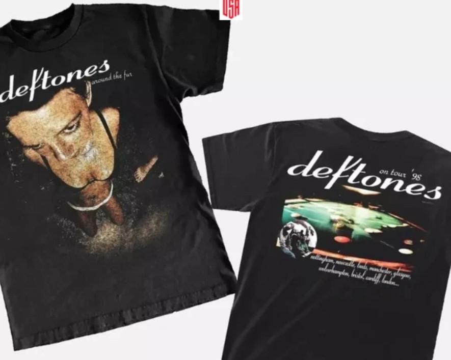 Deftones On Tour 98 ‘Around The Fur’ T-Shirt Classic style black S