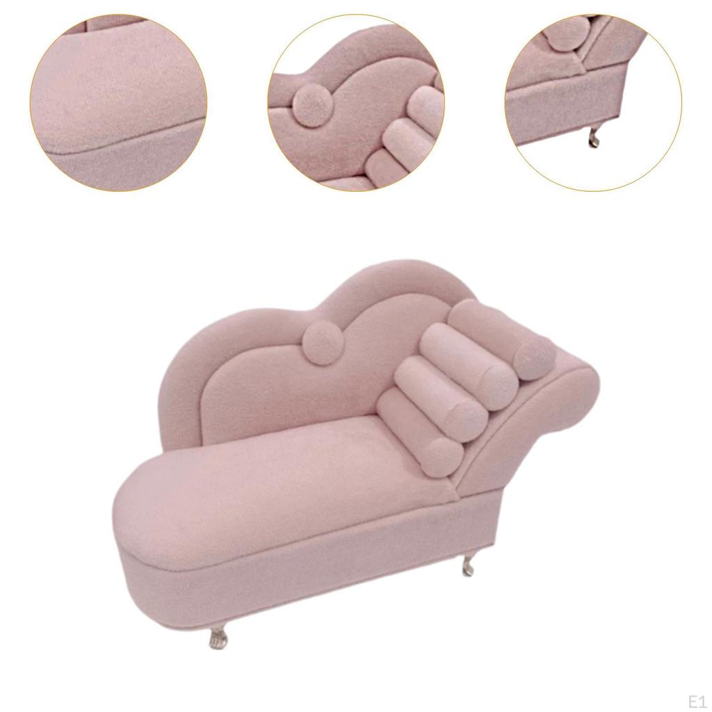 Schmuckschatulle Couch Puppenhaus Sofa Klein Geformt Reiseorganisator Miniatur für