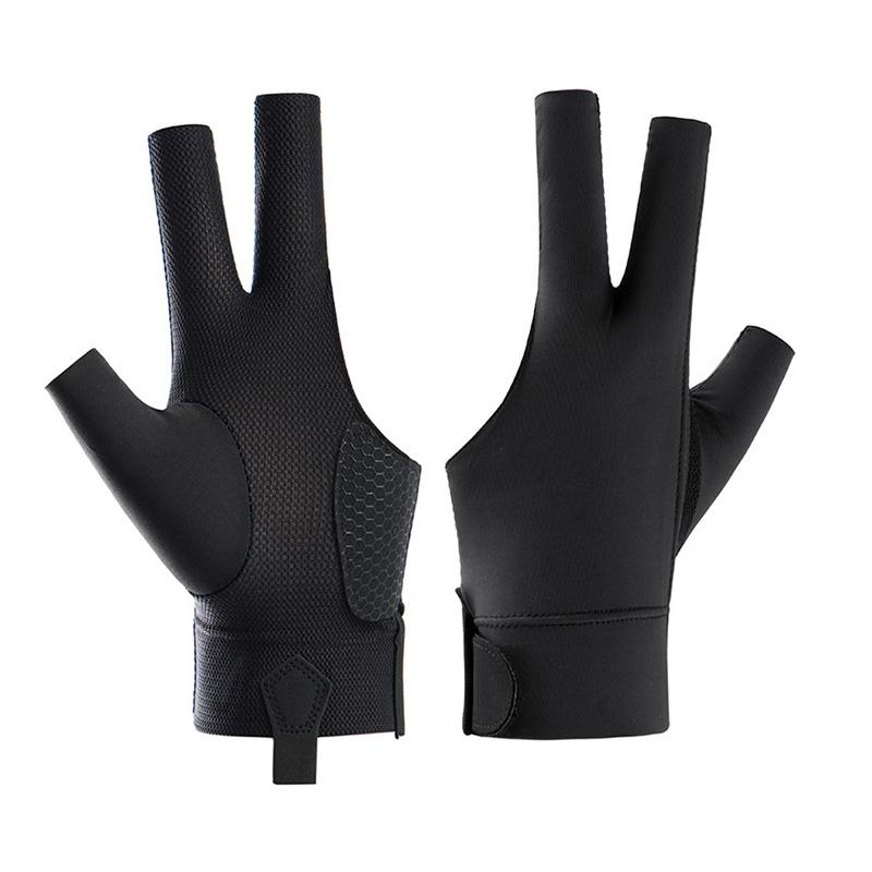 Professional Snooker Glove Breathable Lightweight Design for Enhanced Grip and Comfort Chinese Pool Glove M чёрный