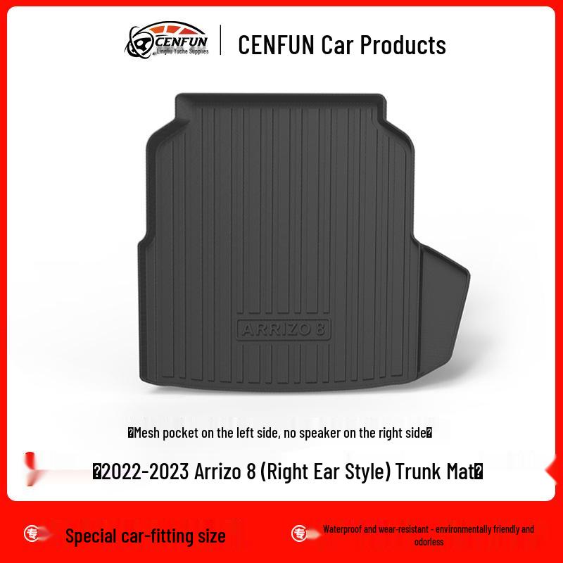 Chery Arrizo 8 Floor Mats: Eco-Friendly, Waterproof TPE Trunk Mat (2022-2025 Models)