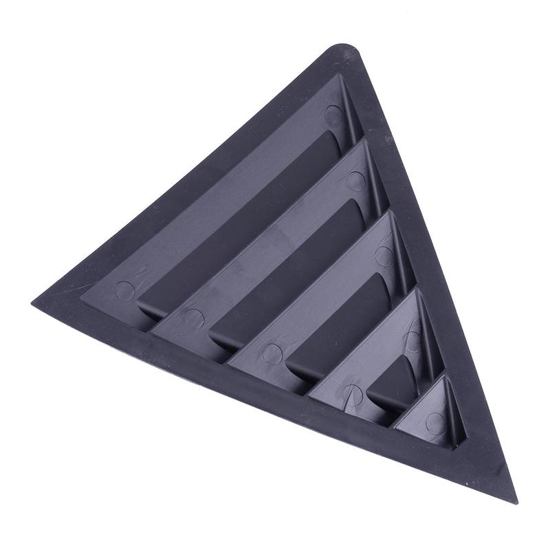 2Pcs Glossy Black Car Rear Side Window Scoop Louver Vent Cover Trim Fit for Toyota Corolla 2014-2018