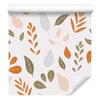 Dry Leaves Wallpaper White and Cream for Living Room and Bedroom 50x1000