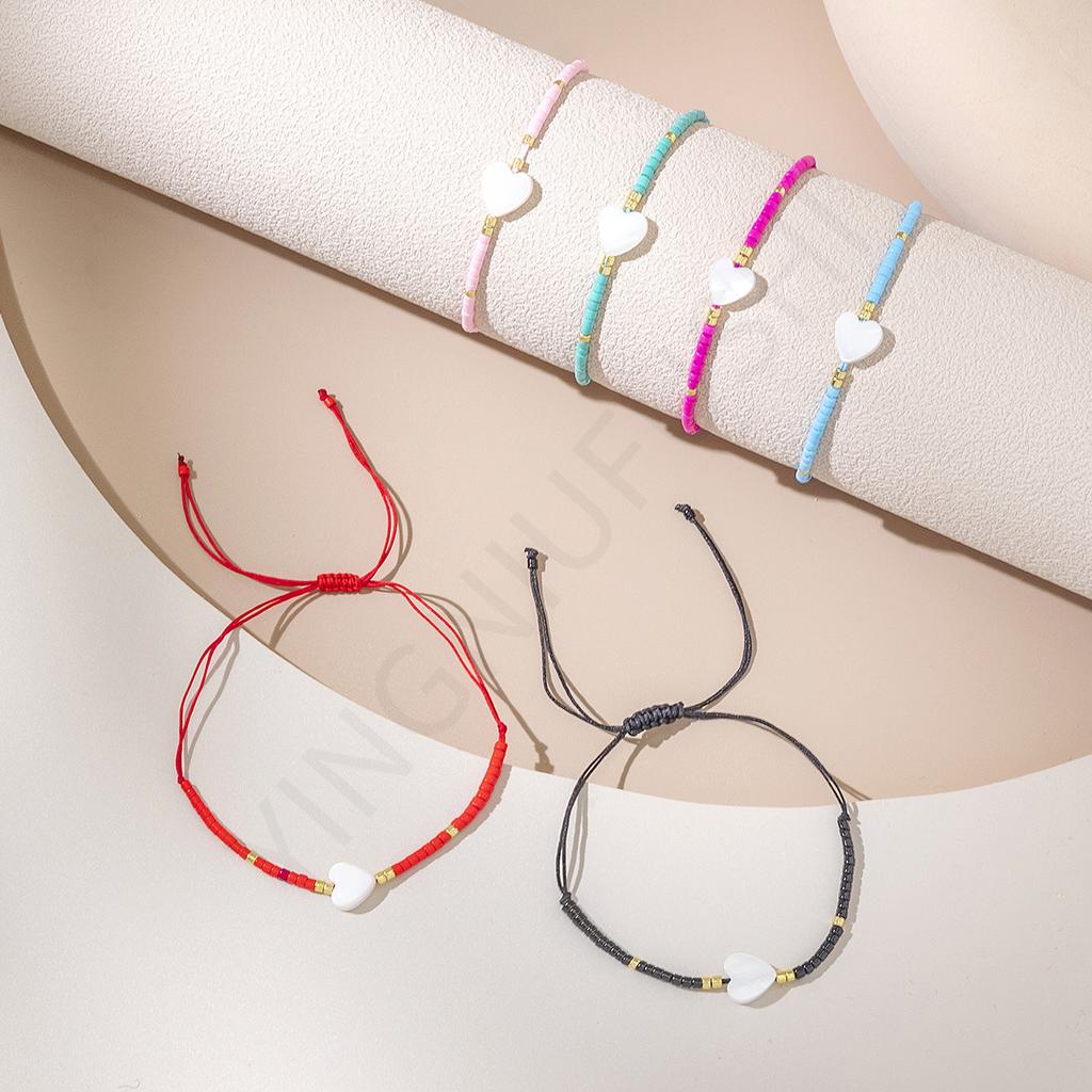 Damen Europäische und Amerikanische Handseil Ins Vielseitig Einfach Perlen Gewebt Zugverstellung Schmuck Spot