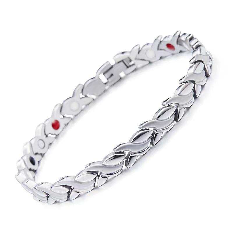 Temu Detachable Magnetic Couple Bracelet - European & American Style