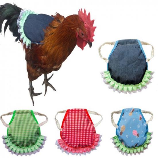 Poultry Pet Protection Back Wing Protector Hen Chicken Saddle Apron Jacket Co e