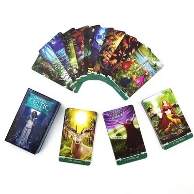 Universal Celtic Tarot 78 Cartas Deck Floreana Nativo Jogo com E Guia Tabuleiro Adivinhação Leitura Amor Lua Perto de Mim Iniciantes