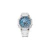 Casio Customized Watch Modified Series Laser Ice Blue Hand-set Star Diamond Engraving Presbyopia Electroplating Bright Silver GA-2100BM