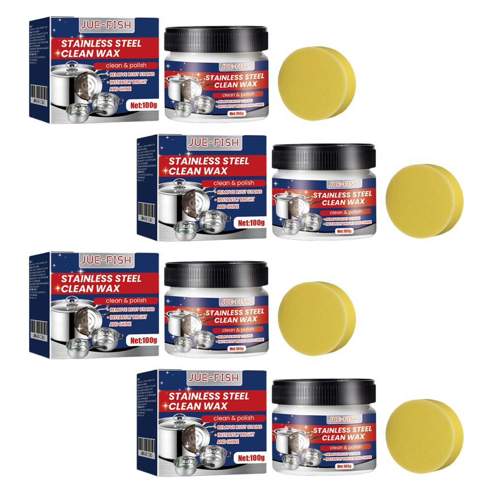 Metal Polish Paste Stainless Steel Cleaner For Appliances Stainless Steel Scratches Remover Polishing Cream For Aluminum Chrome