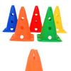2 Pack Sports Training Cones Plastic Marker Training Traffic Cones for Skate, Soccer, Football, Assorted Colors, 12 Inch
