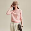 Zhaojun Women's Cable Knit Mock Neck Cashmere Sweater