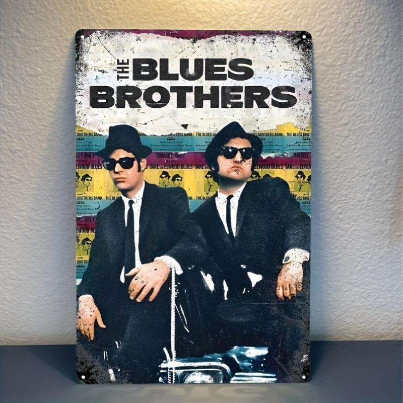 

Винтажный металлический постер к фильму «Братья Блюз» - Коллекционная железная табличка, Настенный декор для спальни, Английский текст, Ретро Д 20x30cm（7.8x11.8inch）