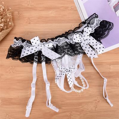 Sexy Women'S Lace High Waist Stockings Garter Belt Suspender Underwear G-String