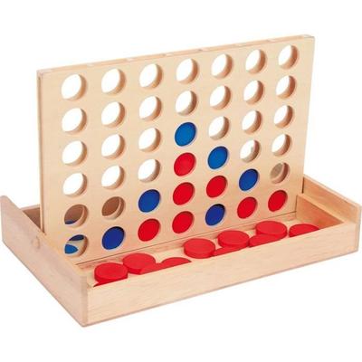 Jeu de société "Puissance 4, format voyage ", "Puissance " version de voyage dans une boîte en bois