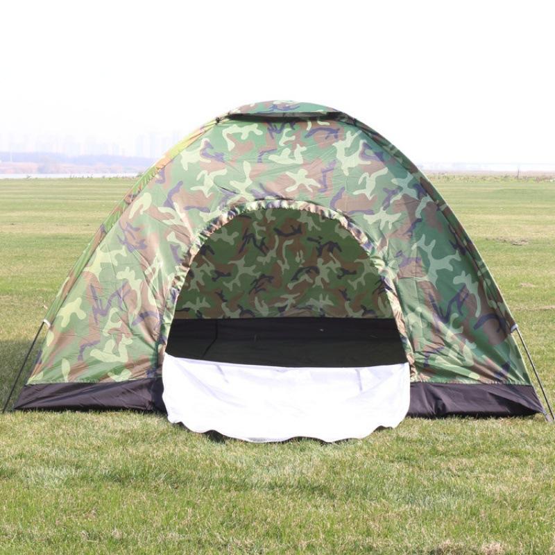 Ultralight Outdoor Folding Camping Tent, Single Layer Portable Hiking Tent, Anti-UV Coating, UPF 30 + for Outdoor Beach Fishing