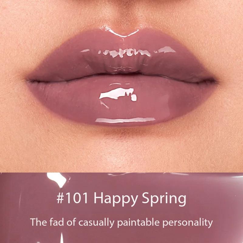 

Kaleidos Lip Gloss Nude Mirror Lip Glaze Plumping Lip Oil,Hydrating Lip Stick Tinted Lip Balm Transparent Lip Care Glitter Shine 101