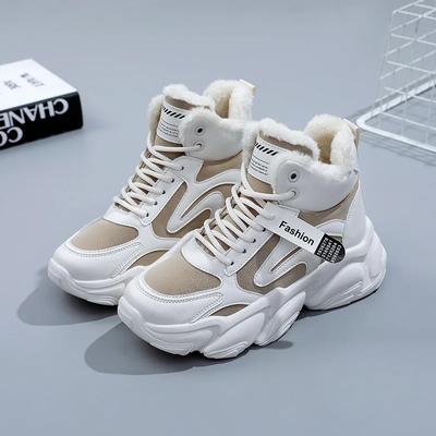 25 Χειμωνιάτικα ζεστά Αθλητικά παπούτσια ψηλά μποτάκια γυναικεία casual αθλητικά παπούτσια πλατφόρμες φλις παπούτσια γυναίκα zapatillas de mujer tenis μποτάκια