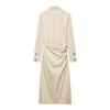 Women's New Clothing, European and American Fashion Temperament, Twill Tripple Strap, Midi Dress