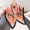 2026 New Imitation Silk Scarves Bandanas Paisley Printed Square Scarf For Women Luxury Hijab Neckerchief Elegant Shawl Wraps