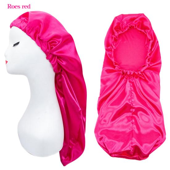 Elastic Stain Bonnet Breathable Multifunctional Wide Bonnet for Hair Sleeping Edge Long Hats Wrap Female