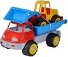 LKW Kipper with Excavator Toy Set, 29cm/36cm, Soft Rubber Tires, Sand Play Toys for Kids Ages 10 Months and Up