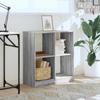 VidaXL Bibliothèque sonoma gris 68,5x32x75 cm bois d'ingénierie, étagère, étagère à livres, support de livre, armoire de 852812