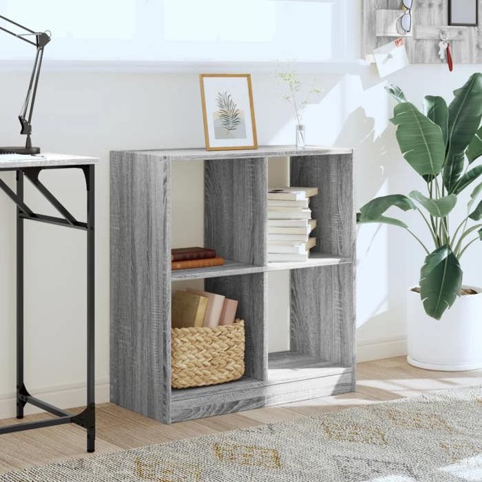 VidaXL Bibliothèque sonoma gris 68,5x32x75 cm bois d'ingénierie, étagère, étagère à livres, support de livre, armoire de 852812