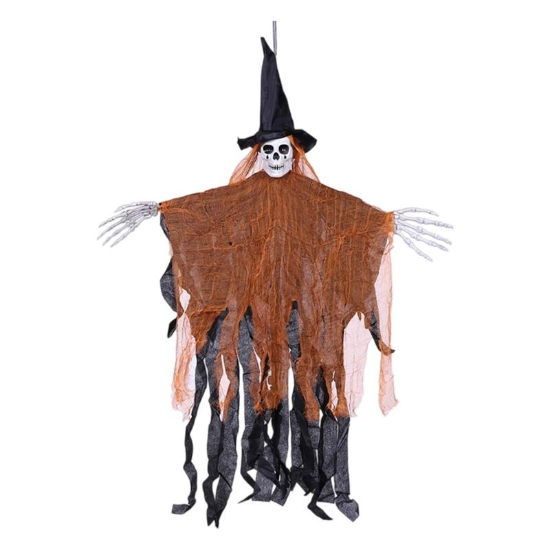 Echte weinende Hexe Figur Für gruselige Dekorationen Strapazierfähiger Stoff Dämonisches Haus Themenparty