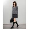 Demana Women's Round Neck Soft Knit Sweater