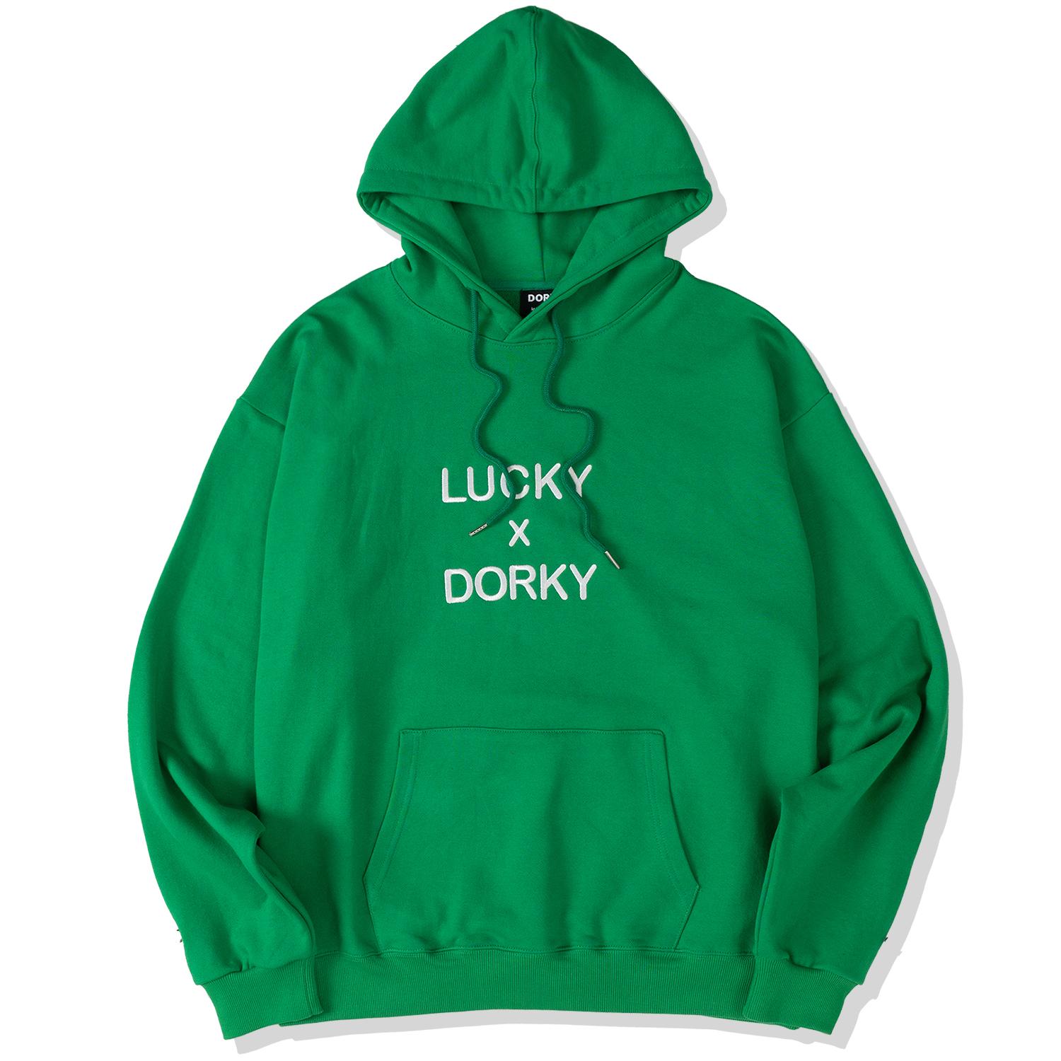 Dolki Lucky Clover Oversized Hoodie Green M