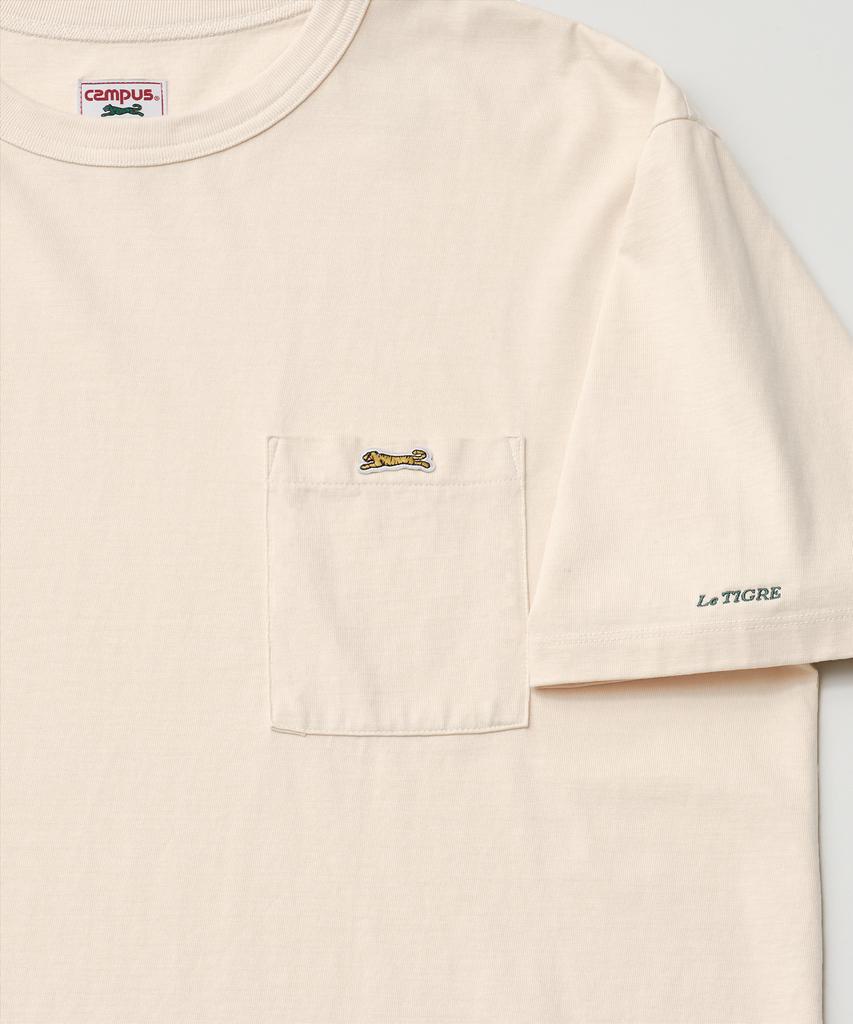 LE TIGRE Classic Pocket T-Shirt (Ivory)