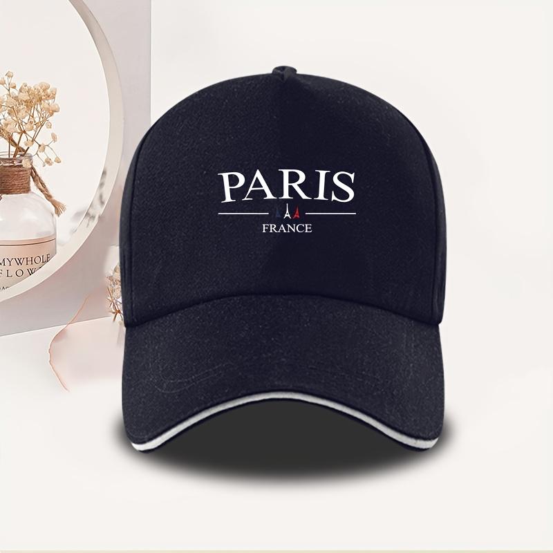 Paris France Eiffel Tower Print Baseball Cap Unisex Polyester Outdoor Casual Duckbill Hat