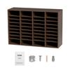 Literature Organizers, 36 Compartments Office Mailbox with Adjustable Shelves, Wood Literature Sorter 39.3x12x26.8 Inches for Office, Home, Classroom,