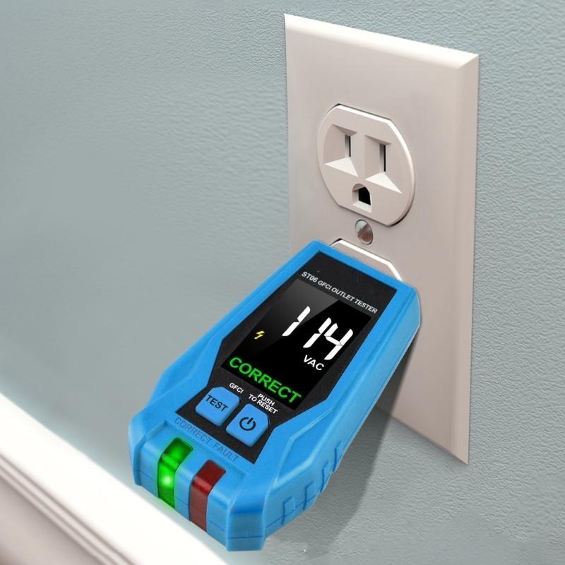 Commercial Receptacle Diagnostic Tool GFCI Verification Device for Home