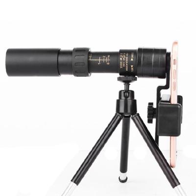 Handheld Monocular Telescope with Phone Adapter, Bird Watching Zooming Monocular High Power 300x40 Monocular Telescope