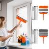 Extended Duster Long Handle Duster Window Squeegee Cobweb Remover Cleaning Tool For Outdoor Glass Furniture Home Roof Indoor
