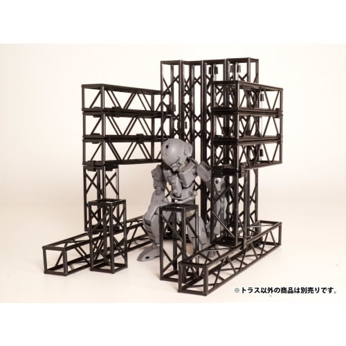 PM Office A Plastic Accessory 01 Truss (Square) Black Ver. Plastic Model MS085 (Scenery)